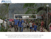 Tablet Screenshot of careers.internationalmedicalcorps.org