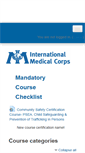 Mobile Screenshot of learn.internationalmedicalcorps.org